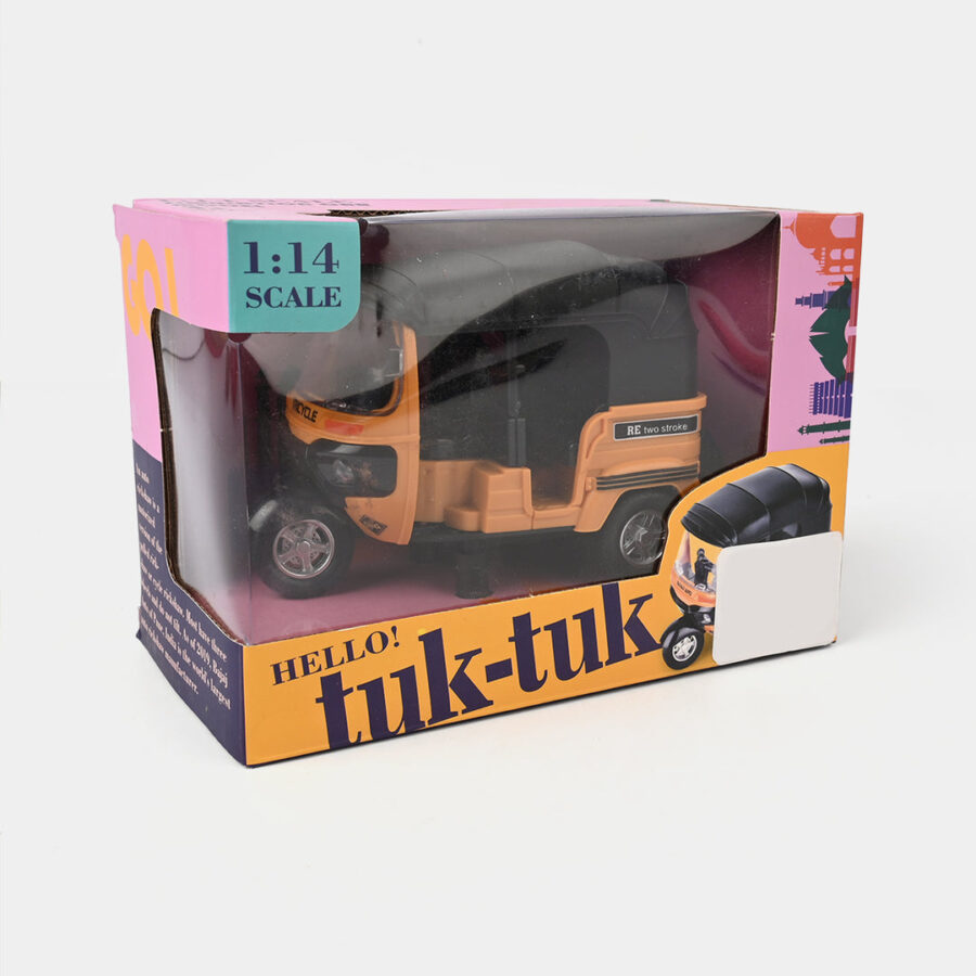 Auto Rickshaw Die-Cast Model, Smooth Rubber Tires, Metal Material With Free Shipping - Image 4