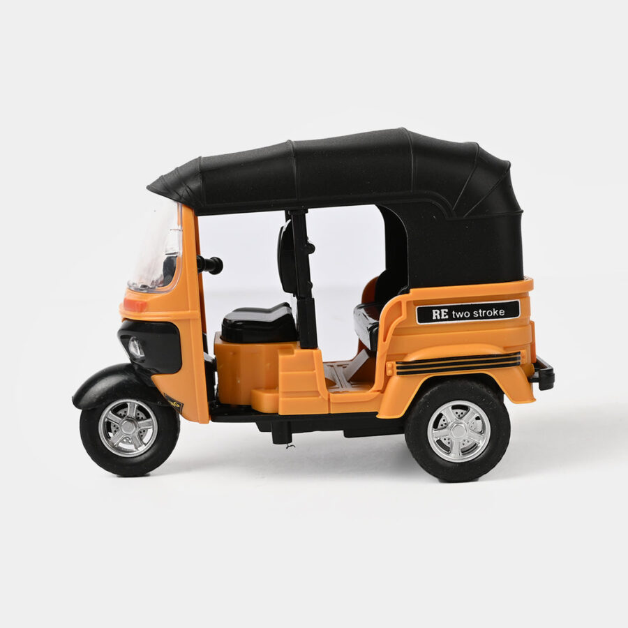 Auto Rickshaw Die-Cast Model, Smooth Rubber Tires, Metal Material With Free Shipping - Image 3