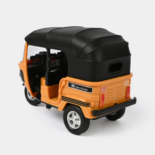 Auto Rickshaw Die-Cast Model, Smooth Rubber Tires, Metal Material With Free Shipping